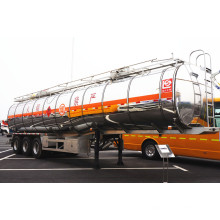 China Stainless Stelel Fuel Tanker Trailer Saso En alliage d&#39;aluminium Réservoir d&#39;huile